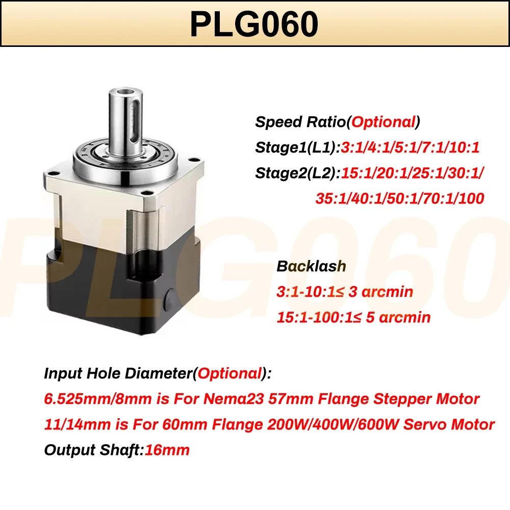 6.35/8/11/14Mm Input Planetary - Planetary Gearbox Reducer Nema 23 34 review and price