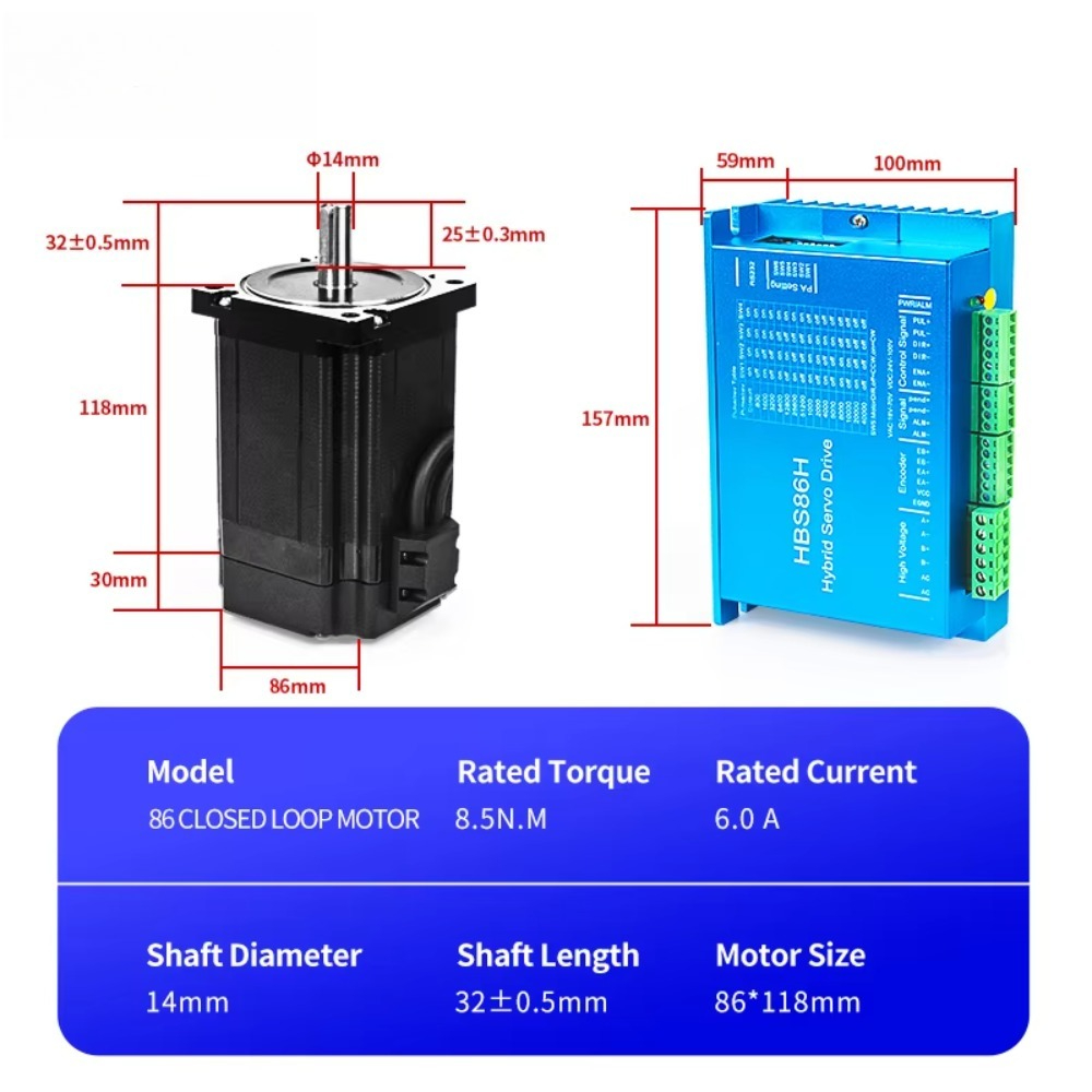 NEMA 34 Closed Loop Hybrid Ser - Hybrid Servo Driver Nema 34 8.5Nm review and price